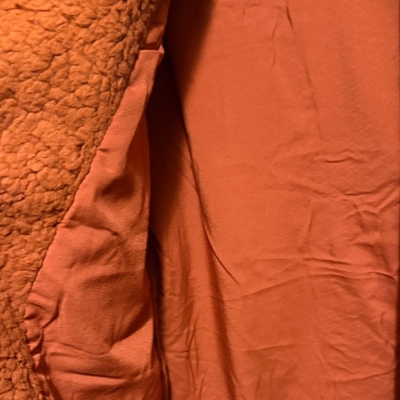 Mystree Teddy Fleece Jacket in Warm Rust​ - Picture 8 of 9